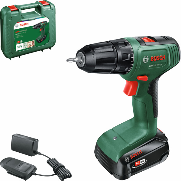 Akku-Bohrschrauber EasyDrill 18V-38, 1 x Akku PBA 18V 1.5Ah im Tragekoffer